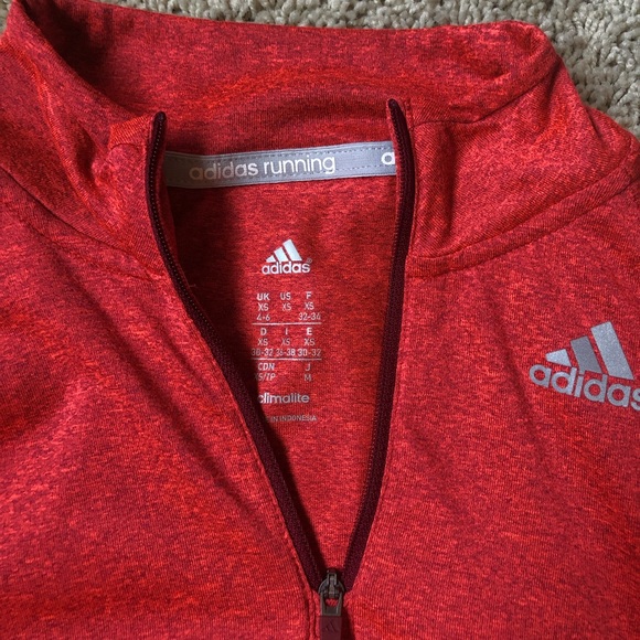 WOMENS ADIDAS RUNNING HALF-ZIP TOP - Picture 4 of 4